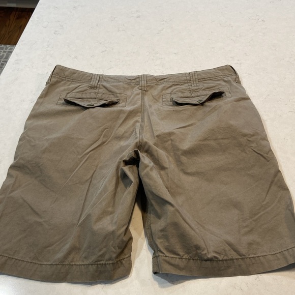 True Grit Mens Army Green Flat Front Shorts Size 38 - Picture 10 of 10